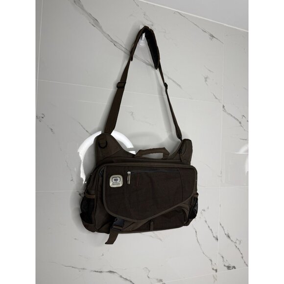OGIO Brown Hip Hop Messenger Laptop Organizer Bag Crossbody 90’s Y2K Travel